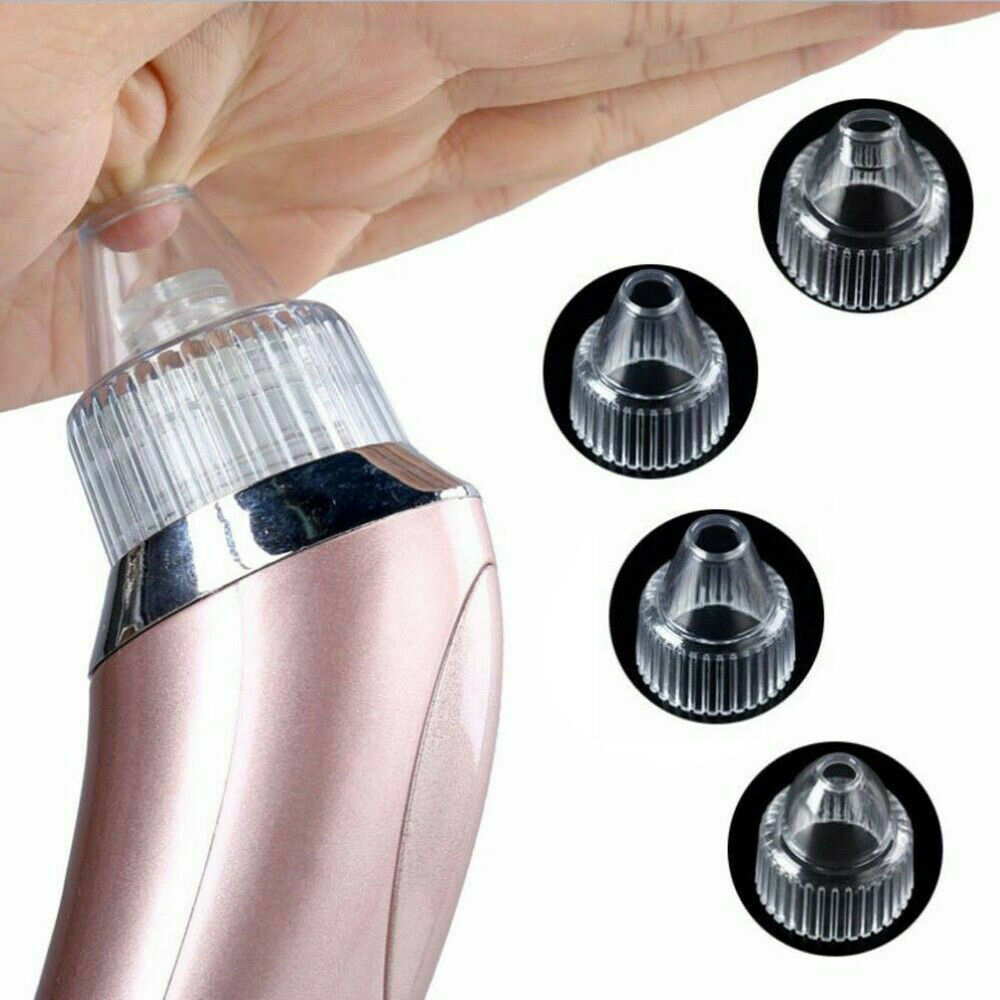 Electric Blackhead Vacuum Pore Cleaner Acne Pimple Remover Strong Suction Tool Electric Blackhead Remover Pore Vacuum Suction Diamond Dermabrasion Face Cleaner rechargeable